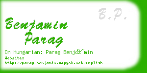 benjamin parag business card